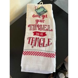 St. Nicholas Square Kitchen Towel Set of 2 - Tinsel in a Tangle Christmas